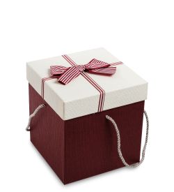 WG-33/2-B Коробка подарочная «Куб» цв.бордов./бел.