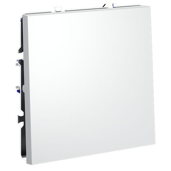 Выключатель с самовозвратом встраиваемый VOLTUM S70 одноклавишный 10А, (белый матовый)