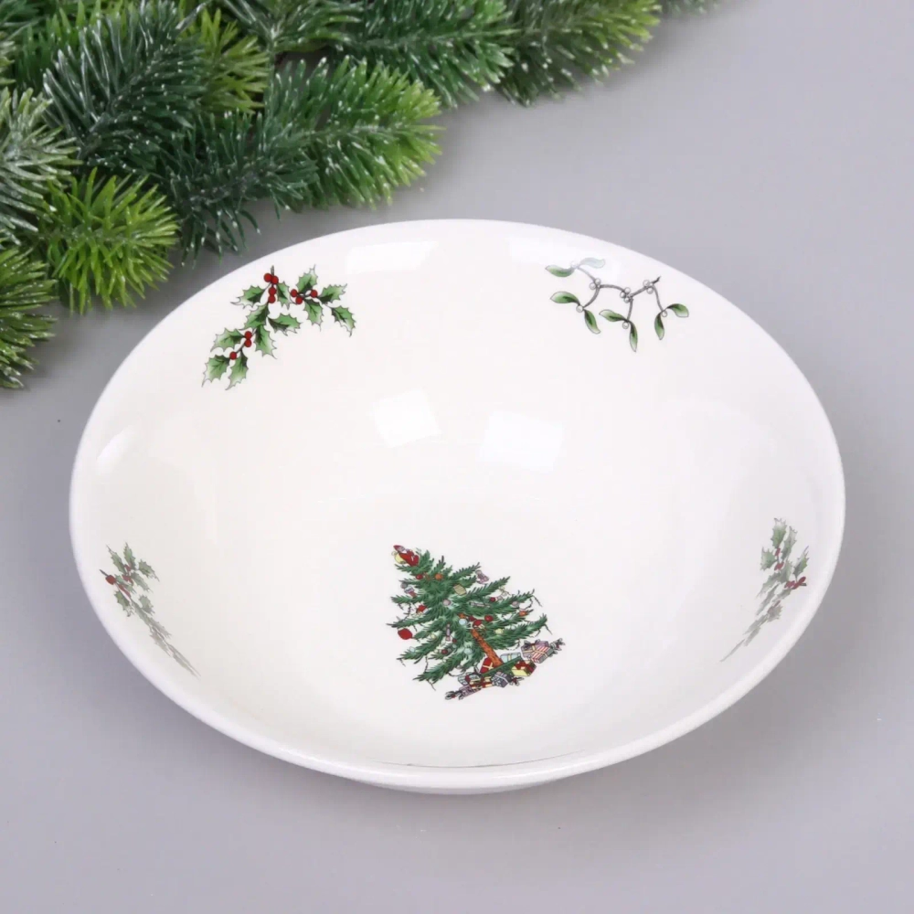 Салатник керамический «Ёлочка» 20*6см