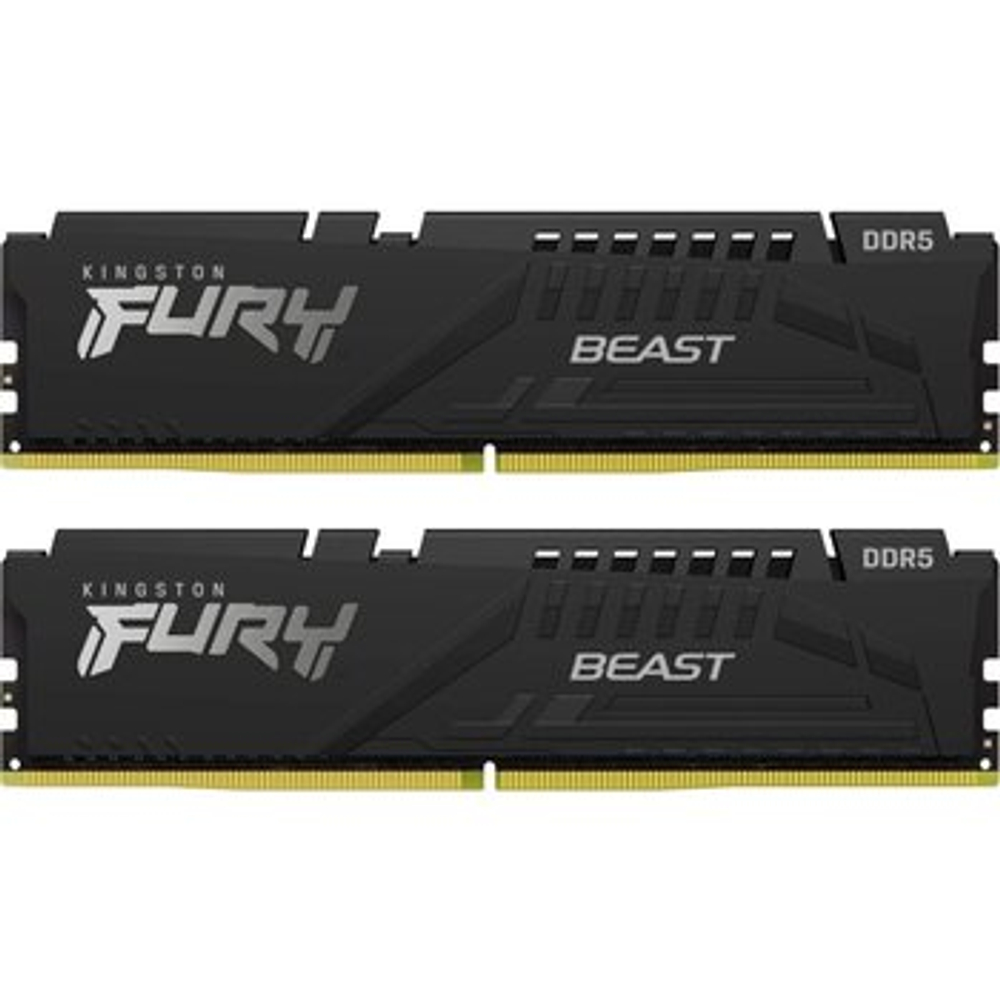 Оперативная память KINGSTON FURY Beast DDR5 64GB 5600MHz CL40 KF556C40BBK2-64