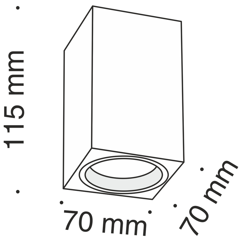 Потолочный светильник Technical C011CL-01B