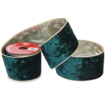 Лента для декорирования «Мгновение» 6,3 см, 2,7 м, Темный изумруд