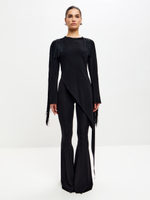 Лонгслив с бахромой