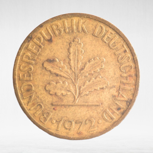 Germany, 10 Pfennigs, 1972, (Munich Mint - "D"), VF