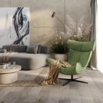 Кресло Bradex Home TORO зеленый, искусственная замша