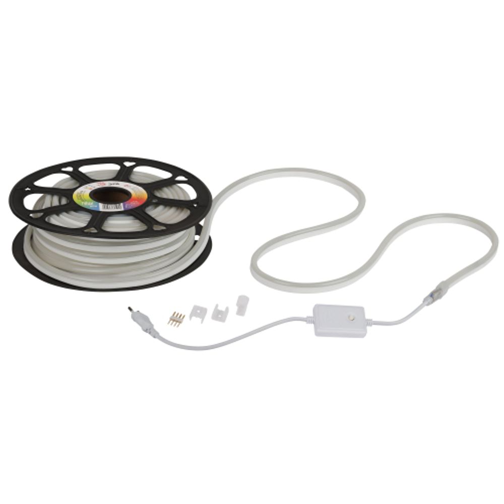 Светодиодная неоновая лента ЭРА N5050-72-IP67-220V-20m-RGB многоцветный | Светодиодный неон 220В и аксессуары