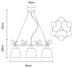 Подвесная люстра Arte Lamp