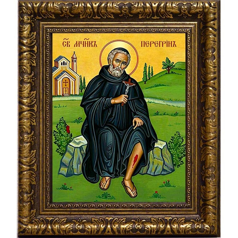 Перегрин Диррахийский мученик. Икона на холсте.