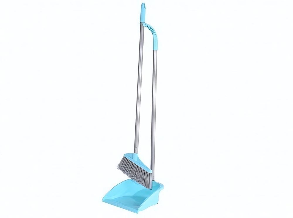 Набор &quot;Sweep&quot; щетка + совок (рукоятки из металла) цвет в ассортименте