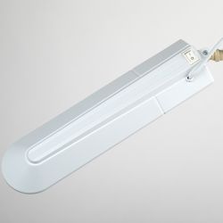 Настольный светильник ЭРА NL-202-G23-11W-W с лампой PL на струбцине и с основанием белый | Настольные светильники под лампу