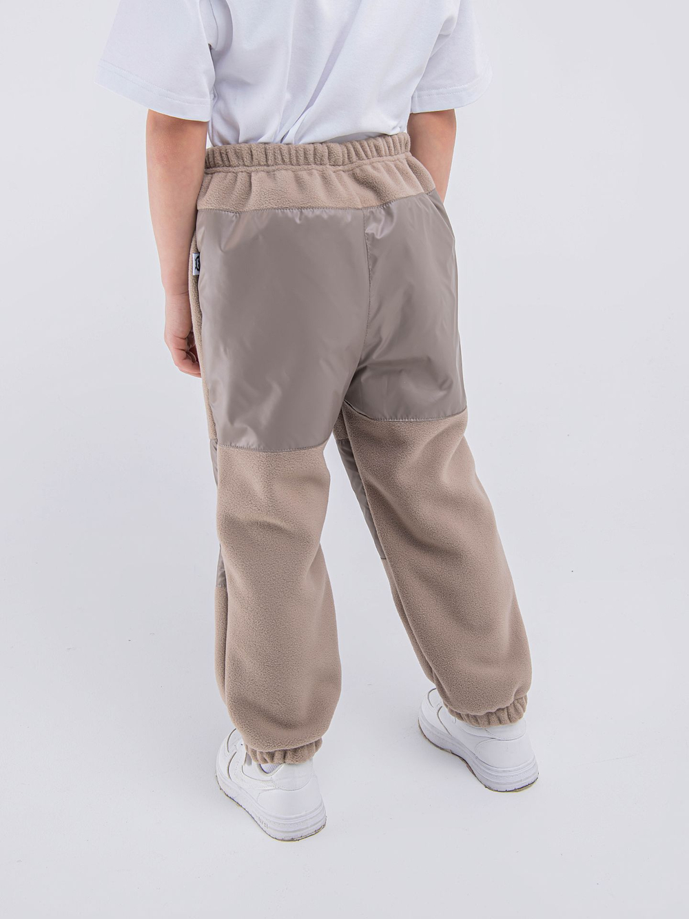 Костюм флисовый со вставками "Кофейный"