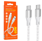 Кабель TypeC - TypeC BOROFONE BX96 60W Silicone (серый) 1м
