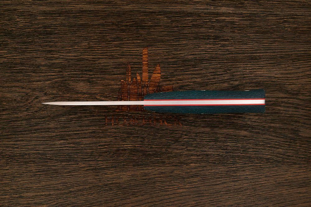 Нож туристический Южный крест ЯГД, клинок 100мм, сталь VG-10, рукоять микарта изумруд