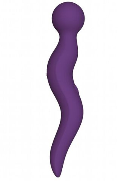 Фиолетовый жезловый вибромассажёр Cassi - 21 см.