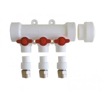 Коллекторы без воздухоотводчика KALDE 5 вых/красный