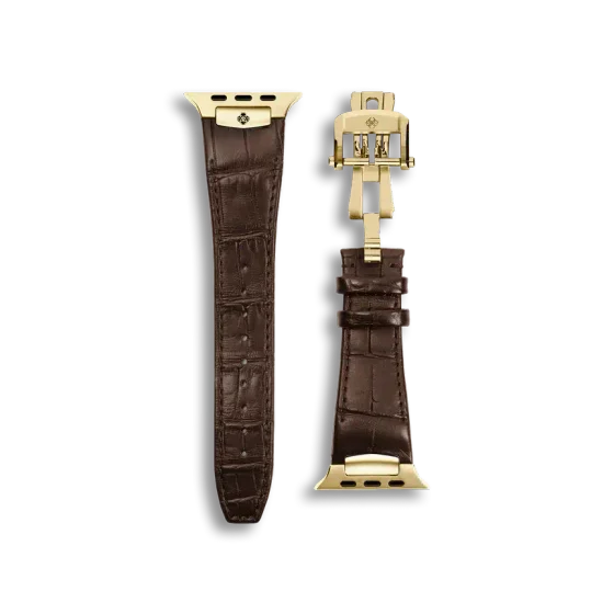 Ремешок для Apple Watch - Alligator Leather Brown