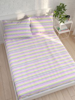Простынь на резинке Сказка "Яркая полоска" 140х200 см, перкаль