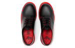 CLOT x Dr.Martens Martin 1461 Leather Fashion Simple Casual Shoes Men's Black Red