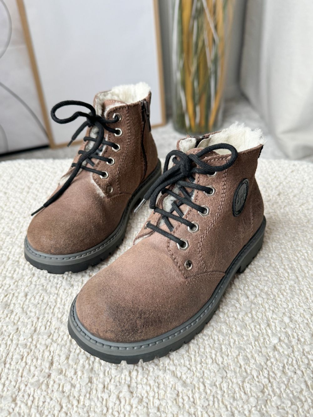 Зимние замшевые ботинки  Il Gufo, 28