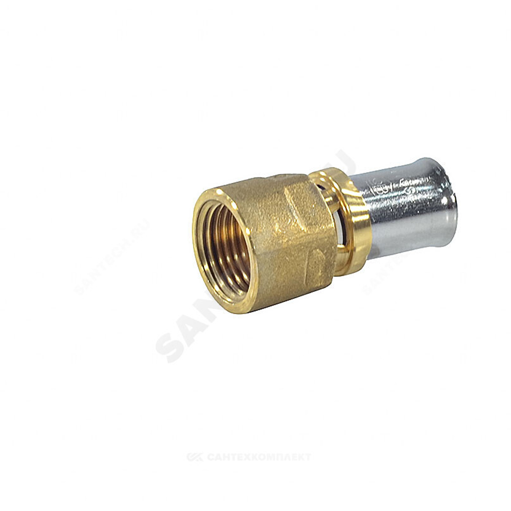 Муфта для МП/PE-X труб латунь пресс Дн 20х1/2" ВР RM109 Giacomini RM109Y037