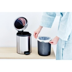 Brabantia Контейнер для мусора NewIcon 5л, матовая сталь