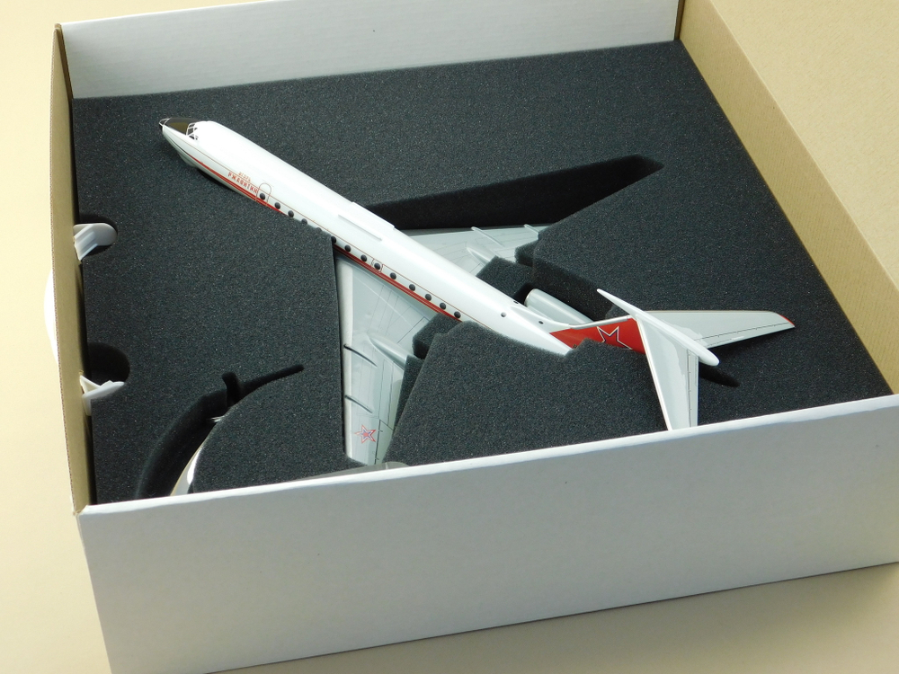 Модель самолета Ту-134Ш (М1:100, ВКС России, RF-66019, 40)