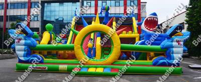 Коммерческий надувной батут "Осьминоги и акулы" 17*10*8 м B-14657