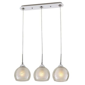 Подвесной светильник CL157131 белый + хром Буги Citilux