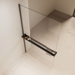 Душевая перегородка Vincea Walk-In VSW-1HR100CLGM 100x200 профиль вороненая сталь/стекло прозрачное