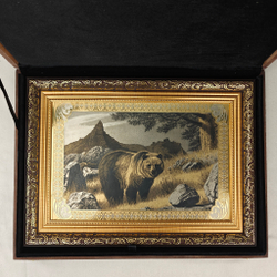 Гравюра "Медведь" (Златоуст)