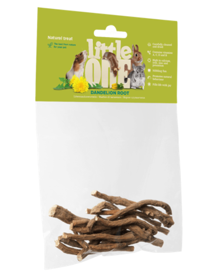 LITTLE ONE Корень одуванчика, лакомство для всех видов грызунов, 35 г