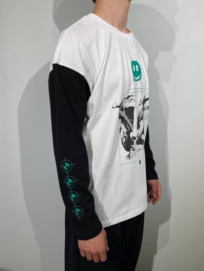 Лонгслив ARTEFACT Racing/Syber Белый/чёрный