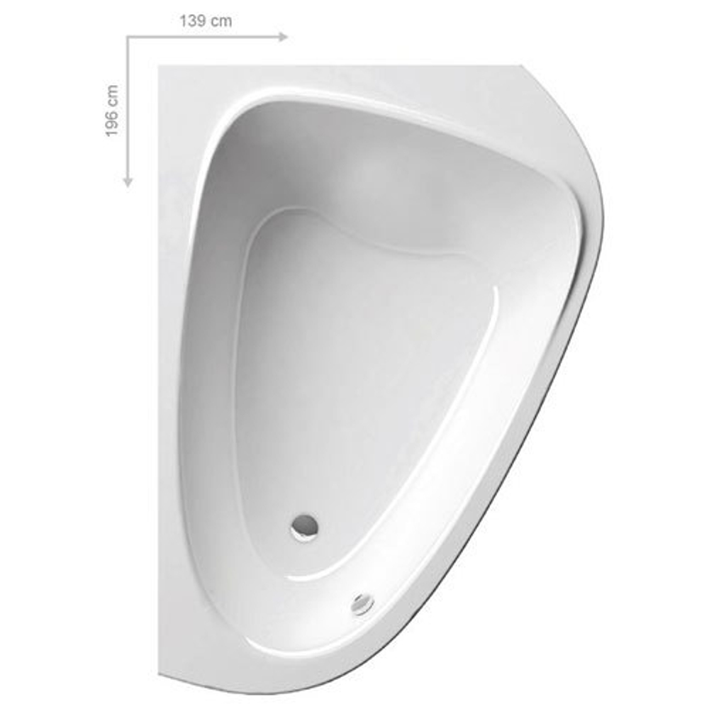 Ванна акриловаяRavak Love Story II (левая) 196x114 C751000000