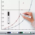 Маркеры для белой доски на магните со стирателем, НАБОР 4 цвета, 3 мм, STAFF "Manager", 152006