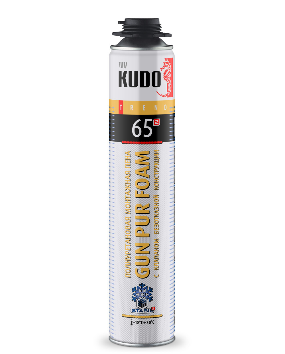 Пена полиуретановая монтажная профессиональная KUDO TREND 65 зимняя
