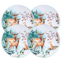 НАБОР ПОДСТАНОВОЧНЫХ САЛФЕТОК "ЗИМНЯЯ СКАЗКА" ИЗ 2 ШТ., ДИАМЕТР=38 СМ