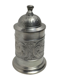 Пивная кружка с крышкой, орнаментом, Sks Zinn desing