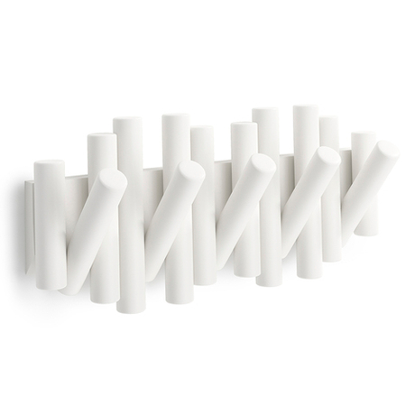 Вешалка настенная UMBRA Picket, 5 крючков, белая