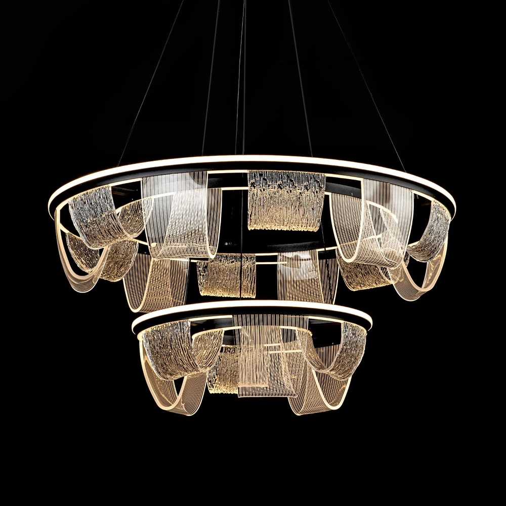 Подвесная люстра Led4U L7706-800-460 BK