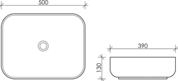 Раковина Ceramica Nova Element 500*390*130мм