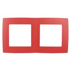 12-5002-23 ЭРА Рамка на 2 поста, Эра12, красный