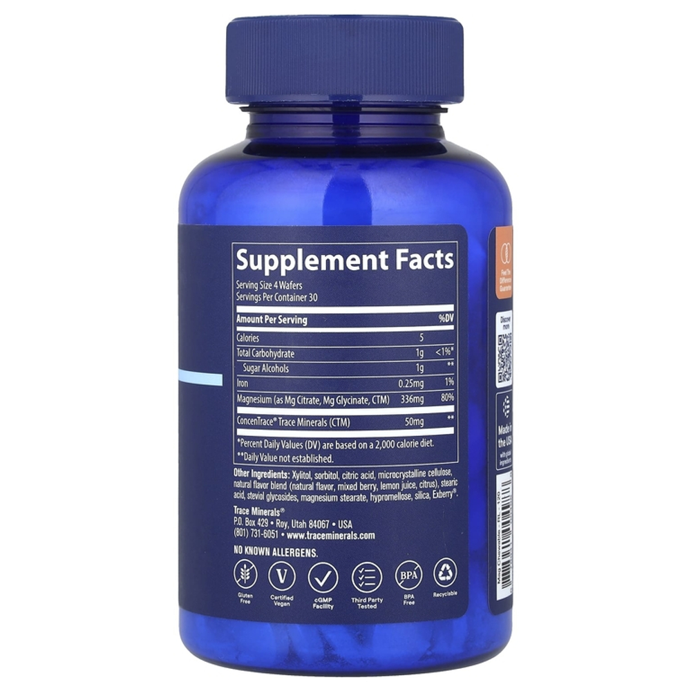 Trace minerals magnesium raspberry lemon 120 gummies.