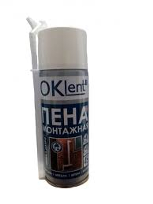 Пена бытовая монтажная Oklent  650мл   (380г/16шт.)