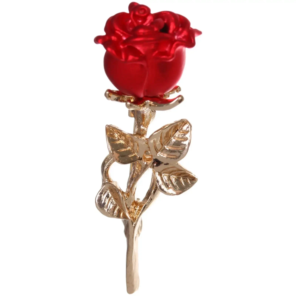 Брошь «GOLD Podarok», Роза, цвет как на фото, 5.5см (Символ Красоты и Совершенства)