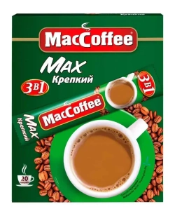 Кофейный напиток MacCoffee Maх, 3 в 1, Крепкий, 20 шт
