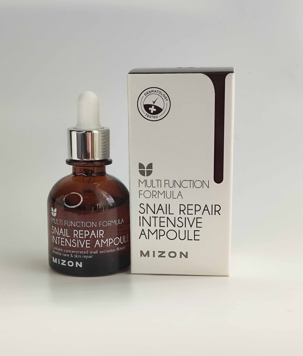 Сыворотка для лица с муцином улитки MIZON Snail Repair Intensive Ampoule концентрированная 30мл