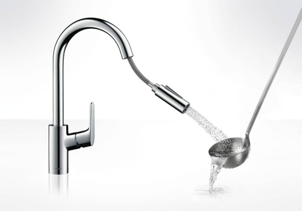 Смеситель для кухни Hansgrohe Focus 31815670 черный матовый
