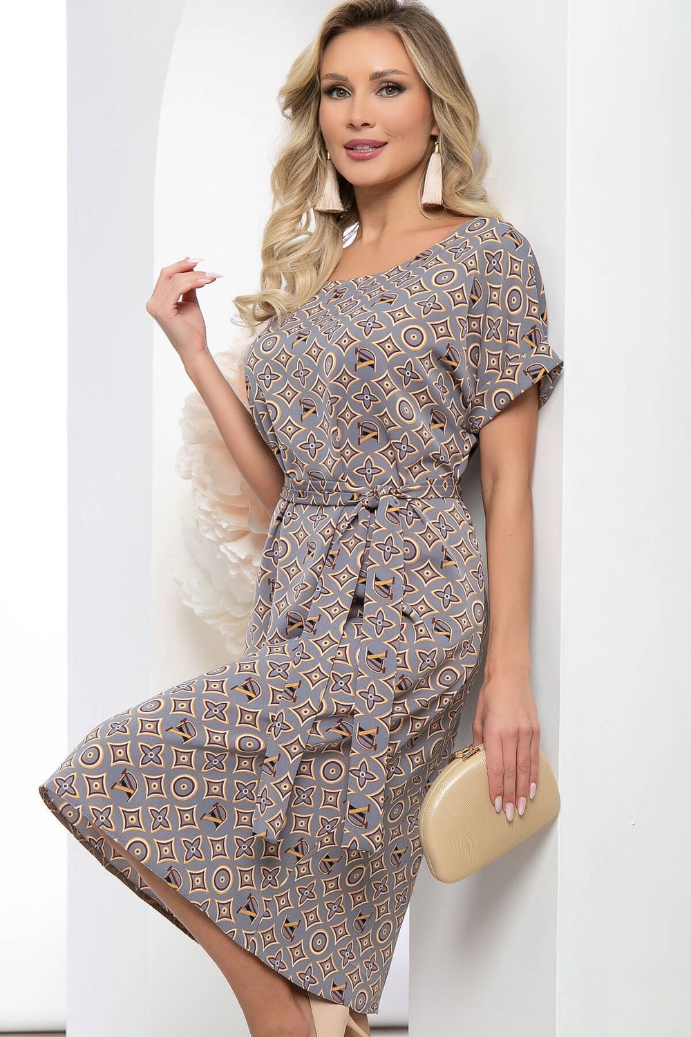 Платье "Бренди" (грей) П5542 LT Collection (Акция)