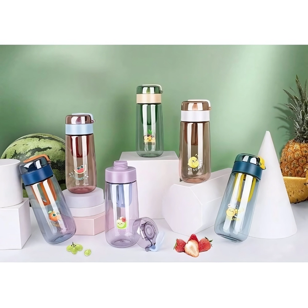 Бутылка питьевая пластиковая 430мл «Фрукты Лето»