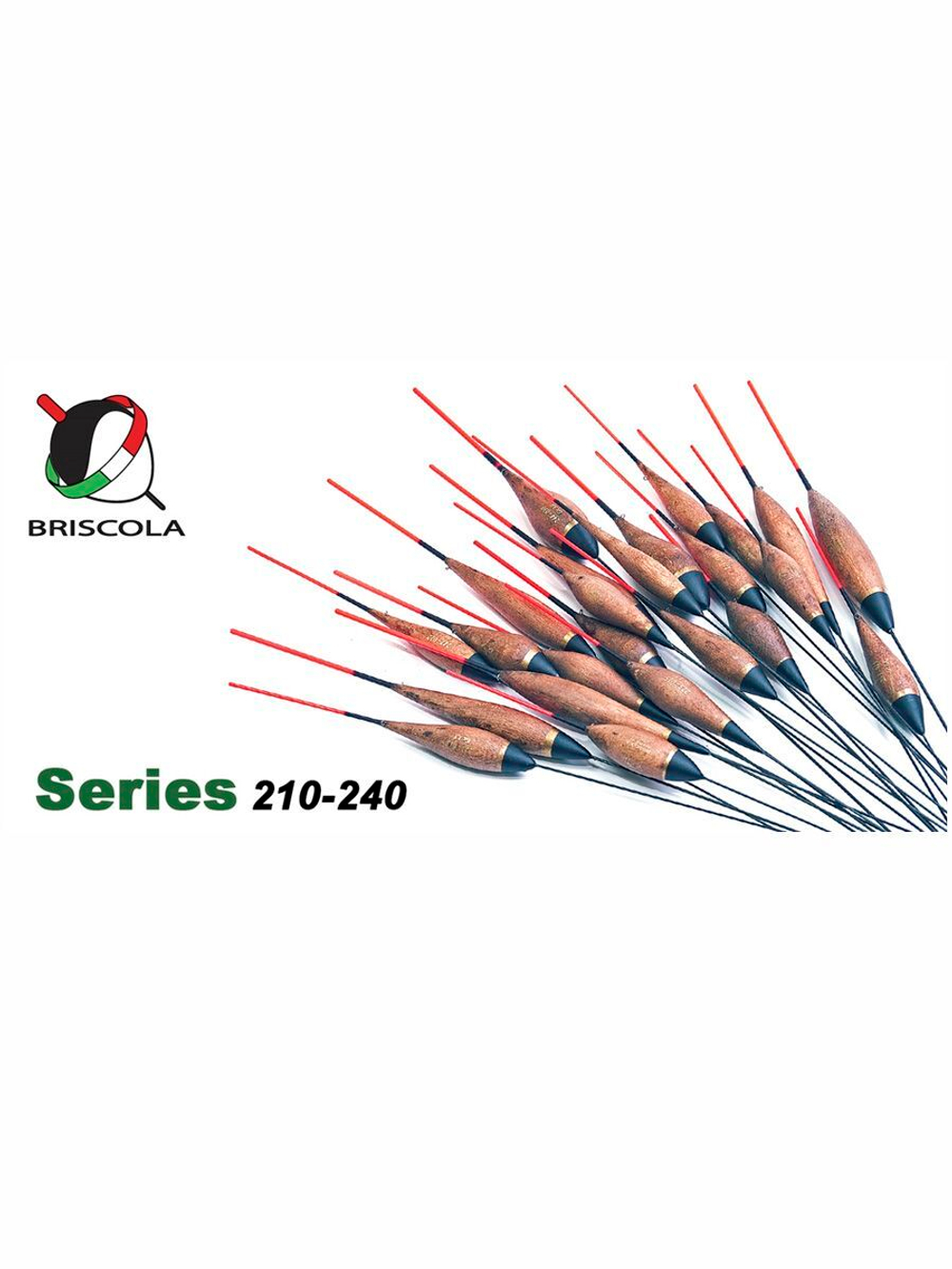 Поплавок для рыбалки Briscola BS-213-020 бальсовый, спортивный, карбоновый киль, пластиковая антенна, в упаковке 10 штук